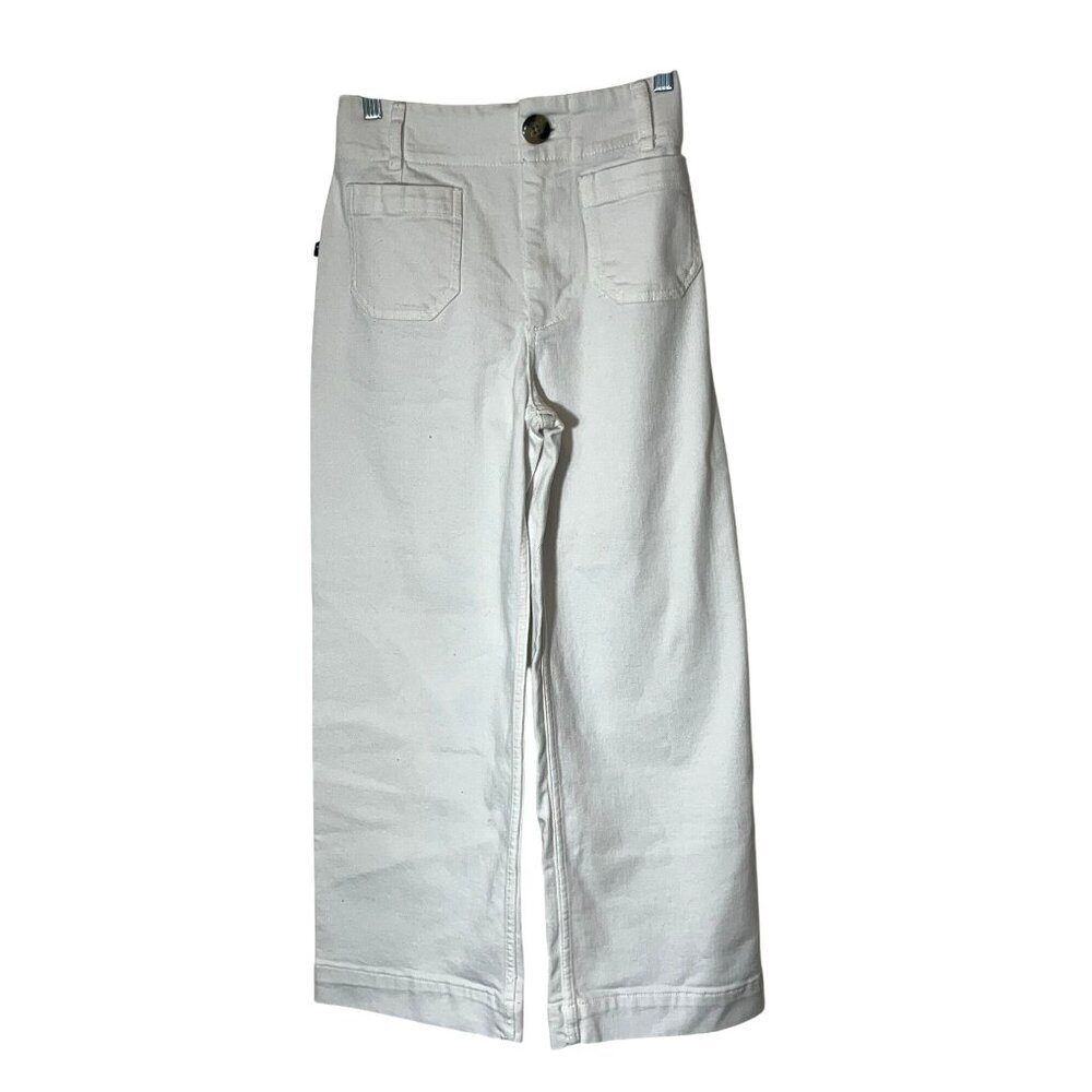 Pilcro Anthropologie The Jenna Wide-Leg Relaxed  White Jeans Size 25 Womens - Picture 2 of 11